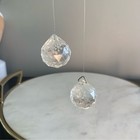 Feng Shui Faceted Crystal Ball Rainbow Prism Hanging Sun Catcher 2    Spheres Set