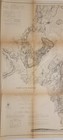 1866 Us Coast Survey B w Nautical Chart Portland Harbor Maine Bache