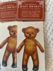 Vintage Teddy Bear Paper Doll With Clothes Hat Lot Merrimack 3 Pcs Queen Holden