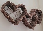 Heart Shaped Woven Twig Grapevine  Wall Decor Country Rustic Primitive Cottage 