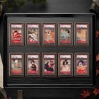 Psa 35pt Slab Protector Case Wood Grain Graded Card Bumper Slab Tcg Mtg Magnetic
