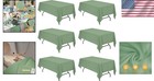 Sage Green Tablecloths 60x102    For Banquets   Celebrations - 6 Pack