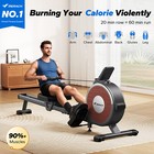 Merach Q1s Magnetic Rowing Machine 16 Levels Of Quiet Resistance Dual Slide Rail