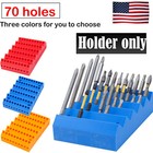 70 Holes Hex Bits Holder Box Drill Bit Hexagon Holder Tool Organizer 1 4 Inch Us