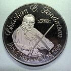 Pa  West Chester Coin Club 1967 Christian C  Sanderson Silver Medal Token