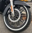 11 5 Front Rotor Black Mesh Stainless For Harley Touring Bagger Models Set