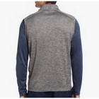 Pga Tour Men   s New Golf Vest Black Lava Heather Gray Size Xl Full Zip Nwt Gift