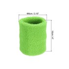 2pcs 8x10cm Sport Wristbands Cotton Athletic Sweatband Light Green