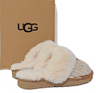 New In Original Box Women s 100  Ugg Brand Cozy Cream Shoes Slippers Sandals