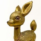 Vintage 1950s Gold Glitter Reindeer Deer Figurine 9    Christmas Mcm Kitsch