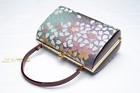 Dear Vanilla Japanese Kimono Enamel Handbag Purse Vintage Authentic Made Japan