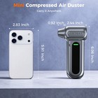 Gichat Turbo Fan Electric Air Duster With Led Emergency Light   Sos Strobe