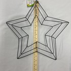 4 Set Of Star Wreath Forms Frame Metal 3d Floral Wire Craft 15   