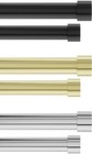 Umbra Cappa Double Curtain Rod  Includes 2 Matching Finials 36 To 66-inch  Black