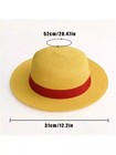 1pc One Piece Monkey D  Luffy Straw Hat Anime Cosplay Cap Halloween Pirate Hat