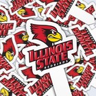 Illinois State University Cupcake Toppers Plastic Isu Cupcake Picks Stacked Logo