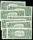 1957  1 Dollar Silver Certificate Blue Seal Crisp Uncirculated  unc 