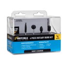 Extreme Rotary Burr Set - 1 8  Shaft - Very Coarse - 4 Piece