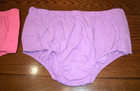 2 Pair Sz L Lot Cotton Panties Underwear Briefs diaper Covers opens Both Sides 