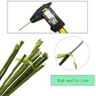 50 package Floral Stems Wire For Paper Flower 16 Gauge Green Floral Paper Wrappe