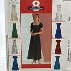 Mccalls 3129 Back Zip Princess Seam Dresses Sewing Pattern 10 12 14 Ff Uncut