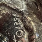 Arthur Court Acrylic 14  Bowl Grape Grapevine Pattern Stand Sand Cast Aluminum