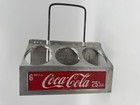 Vtg Coca-cola Aluminum 6-pack Bottle Carrier Holder 1940s 1950s Coke Metal Caddy