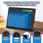 Drawing Board  16 Inch Lcd Writing Tablet For Kids  Reusable Portable Black
