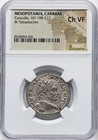 Caracalla 198-217 Ad  Huge Tetradrachm  Ngc Mesopotamia Roman Empire Silver Coin