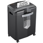 12-sheet Micro-cut Heavy Duty Paper Shredder For Home Office   Personal Use