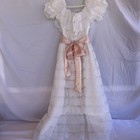 Vintage Girl White Lace Dress Martha   s Miniatures We   re Fussy Size 7