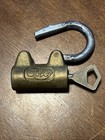 Vintage Abloy 3020 Padlock Handbag Lock Finland Brass With 1 Key