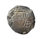 Shipwreck Treasure 4 Reales Cob Silver Coin Vliegenthart Wreck Coa Dutch Voc Sea