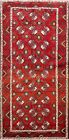 Vintage Geometric Turkoman Oriental Area Rug Hand-knotted Wool Carpet 4x7 Ft 