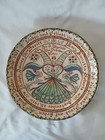 Monty Sgraffito Redware Presentation Plate 1951 Wedding Anniversary Love Birds