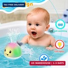 Whale Bath Toy Sprinkler  Light Up Baby Bath Toys For Kids   Buthtub Toys Spraye