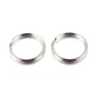 1000pcs Iron Split Key Rings Keychain Clasp Finding Silver Connector For Jewelry