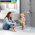 Zehiels 39inch Shower Threshold Water Dam  Self-adhesive Silicone Transparent