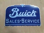 Porcelain Buick Enamel Sign 28 Inches Double Sided