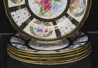 Set Of 6 Antique Paragon 8902 Queen Mary Hand Painted 8 1 4 Inch Plates 1913