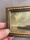 Vintage Miniature 4x3    Framed Picture The Windmill At Wijk Mcm Cottagecore