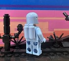 Lego Classic Spaceman Light Royal Blue W Custom Helmet    Air Tank V2 Pad Print