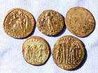 Lot Of 5-  Quality Ancient Roman Coins-rulers And Events - 14-18 Mm -  R54