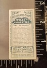 Imperial Tobacco Co Celebrated Ships Cigarette Trade Card Will s Vintage A4-13