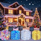Led Solar Christmas Lights Fairy String Light Outdoor Waterproof Xmas Tree Decor
