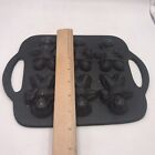 Vintage Cast Iron Mold Gingerbread Men  And Women Muffin Pan 3 Boys 3 Girls Rare