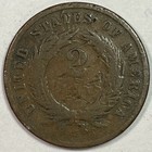 1866 Two Cent Piece Good G Coin  Issues  18056