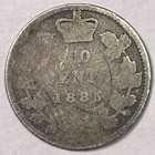 1885 Canada Ten Cent Dime Victoria Almost Good Ag Coin  16494