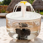 Cat Water Fountain Transparent Automatic Dog Cat Fountain Circulating Water Bowl