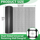 3 X 164 Ft Retaining Wall Geogrid  Bi-directional Gravel Grid